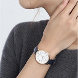 Fossil Jacqueline White Dial Blue Leather Strap Watch for Women - ES3843 Authentic Buy Shop Now