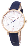 Fossil Jacqueline White Dial Blue Leather Strap Watch for Women - ES3843 Authentic Buy Shop Now