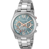 Fossil Perfect Boyfriend Mother of Pearl Blue Dial Silver Steel Strap Watch for Women - ES3880 Authentic Buy Shop Now