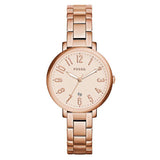 Fossil Jacqueline Rose Gold Dial Rose Gold Steel Strap Watch for Women - ES3970 Authentic Buy Shop Now