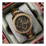 Fossil Stella Multifunction Brown Dial Two Tone Steel Strap Watch for Women - ES4079 Authentic Buy Shop Now