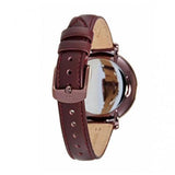 Fossil Jacqueline Burgundy Dial Burgundy Leather Strap Watch for Women - ES4099 Authentic Buy Shop Now
