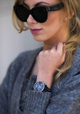 Fossil Boyfriend Sport Chronograph Blue Dial Blue Leather Strap Watch for Women - ES4113 Authentic Buy Shop Now