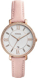Fossil Jacqueline White Dial Pink Leather Strap Watch for Women - ES4303 Authentic Buy Shop Now