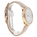 Fossil Tailor Quartz White Dial Pink Leather Strap Watch for Women - ES4393 Authentic Buy Shop Now