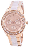 Fossil Stella Multifunction Rose Gold Dial Two Tone Steel Strap Watch for Women - ES4755 Authentic Buy Shop Now