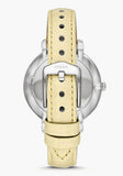 Fossil Jacqueline Three-Hand White Dial Yellow Leather Strap Watch for Women - ES4812 Authentic Buy Shop Now