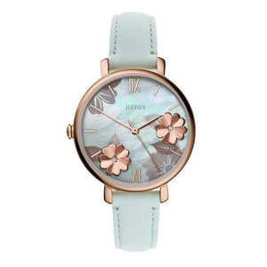 Fossil Jacqueline Multi Colored Dial Blue Leather Strap Watch for Women - ES4813 Authentic Buy Shop Now