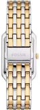Fossil Raquel Three Hand Mother of Pearl Dial Two Tone Steel Strap Watch For Women - ES5305 Authentic Buy Shop Now