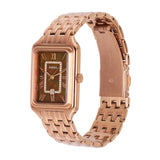 Fossil Raquel Three Hand Date Brown Dial Rose Gold Steel Strap Watch For Women - ES5323 Authentic Buy Shop Now