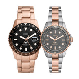 Fossil Blue Dive Three Hand Gray Dial Two Tone Steel Strap Watch For Women - ES5348 Authentic Buy Shop Now