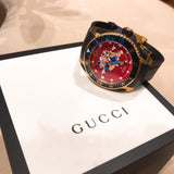 Gucci Dive Quartz Red Dial Black Rubber Strap Watch For Men - YA136325 Authentic Buy Shop Now