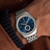 Breitling Premier Automatic 40mm Blue Dial Silver Steel Strap Watch for Men - A37340351C1A1 Authentic Buy Shop Now