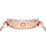 Emporio Armani Meccanico Automatic White Dial Rose Gold Mesh Strap Watch For Women - AR60063 Authentic Buy Shop Now