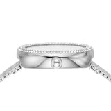 Emporio Armani Rosa Diamonds Mother of Pearl Blue Dial Silver Mesh Bracelet Watch For Women - AR11380 Authentic Buy Shop Now