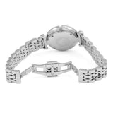 Emporio Armani Gianni T Bar White Crystal Pave Dial Silver Stainless Steel Strap Watch For Women - AR1925 Authentic Buy Shop Now