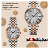 Tissot Carson Premium White Dial Two Tone Steel Strap Watch For Men - T122.410.22.033.00 Authentic Buy Shop Now