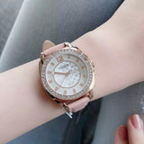 Coach Boyfriend Mother of Pearl White Dial Pink Leather Strap Watch for Women - 14503151 Authentic Buy Shop Now