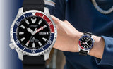 Citizen Promaster Automatic 200M Diver Fugu Limited Edition Black Dial Black Rubber Strap Watch For Men - NY0110 Authentic Buy Shop Now