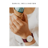 Daniel Wellington Petite Roselyn White Dial Red Nylon Strap Watch For Women - DW00100291 Authentic Buy Shop Now
