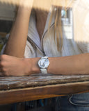 Swarovski Crystalline Pure White Dial White Leather Strap Watch for Women - 5275046 Authentic Buy Shop Now