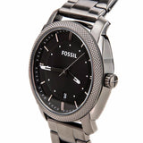 Fossil Machine Chronograph Black Dial Grey Steel Strap Watch for Men - FS4774 Authentic Buy Shop Now