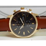Fossil Townsman Chronograph Black Dial Brown Leather Strap Watch for Men - FS5338 Authentic Buy Shop Now