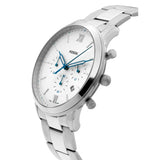 Fossil Neutra Chronograph White Dial Silver Steel Strap Watch for Men - FS5433 Authentic Buy Shop Now