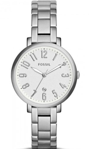 Fossil Jacqueline White Dial Silver Steel Strap Watch for Women - ES3969 Authentic Buy Shop Now