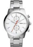 Fossil Townsman White Dial Silver Steel Strap Watch for Men - FS5346 Authentic Buy Shop Now
