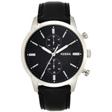 Fossil Townsman Multifunction Black Dial Black Leather Strap Watch for Men - FS5396 Authentic Buy Shop Now
