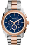 Fossil Machine Blue Dial Two Tone Steel Strap Watch for Men - FS5037 Authentic Buy Shop Now