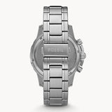 Fossil Dean Chronograph Black Dial Silver Steel Strap Watch for Men - FS4542 Authentic Buy Shop Now