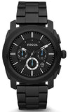 Fossil Machine Chronograph Black Dial Black Steel Strap Watch for Men - FS4552 Authentic Buy Shop Now