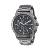 Fossil Dean Chronograph Black Dial Black Steel Strap Watch for Men - FS4721 Authentic Buy Shop Now