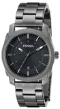 Fossil Machine Chronograph Black Dial Grey Steel Strap Watch for Men - FS4774 Authentic Buy Shop Now