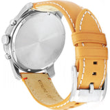 Fossil Grant Chronograph Green Dial Brown Leather Strap Watch for Men - FS4918 Authentic Buy Shop Now