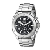 Fossil Modern Machine Black Dial Silver Steel Strap Watch for Men - FS4926 Authentic Buy Shop Now