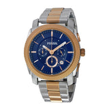Fossil Machine Blue Dial Two Tone Steel Strap Watch for Men - FS5037 Authentic Buy Shop Now
