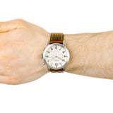 Fossil Pilot Chronograph White Dial Brown Leather Strap Watch for Men - FS5146 Authentic Buy Shop Now