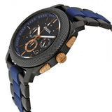 Fossil Machine Chronograph Black Dial Two Tone Steel Strap Watch for Men - FS5164 Authentic Buy Shop Now