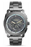 Fossil Machine Chronograph Grey Dial Grey Steel Strap Watch for Men - FS5172 Authentic Buy Shop Now