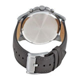 Fossil Grant Chronograph Gunmetal Grey Dial Grey Leather Strap Watch for Men - FS5183 Authentic Buy Shop Now