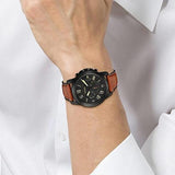 Fossil Grant Chronograph Black Dial Brown Leather Strap Watch for Men - FS5241 Authentic Buy Shop Now
