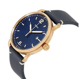 Fossil The Commuter Blue Dial Blue Leather Strap Watch for Men - FS5274 Authentic Buy Shop Now