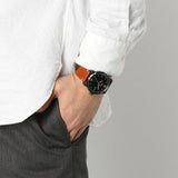 Fossil Commuter Three Hand Date Black Dial Brown Leather Strap Watch for Men - FS5276 Authentic Buy Shop Now