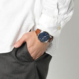 Fossil Townsman Chronograph Blue Dial Brown Leather Strap Watch for Men - FS5279 Authentic Buy Shop Now