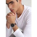 Fossil Townsman Chronograph Black Dial Brown Leather Strap Watch for Men - FS5280 Authentic Buy Shop Now
