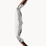 Fossil Minimalist Blue Dial Brown Leather Strap Watch for Men - FS5304 Authentic Buy Shop Now