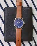 Fossil Commuter Blue Dial Blue Leather Strap Watch for Men - FS5325 Authentic Buy Shop Now